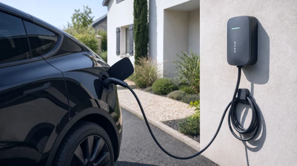 Intérieur d'une armoire électrique industrielle avec plusieurs niveaux d'équipements de contrôle et distribution